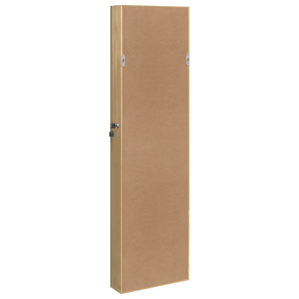 Espejo con joyero de pared 30x8,5x106 cm
