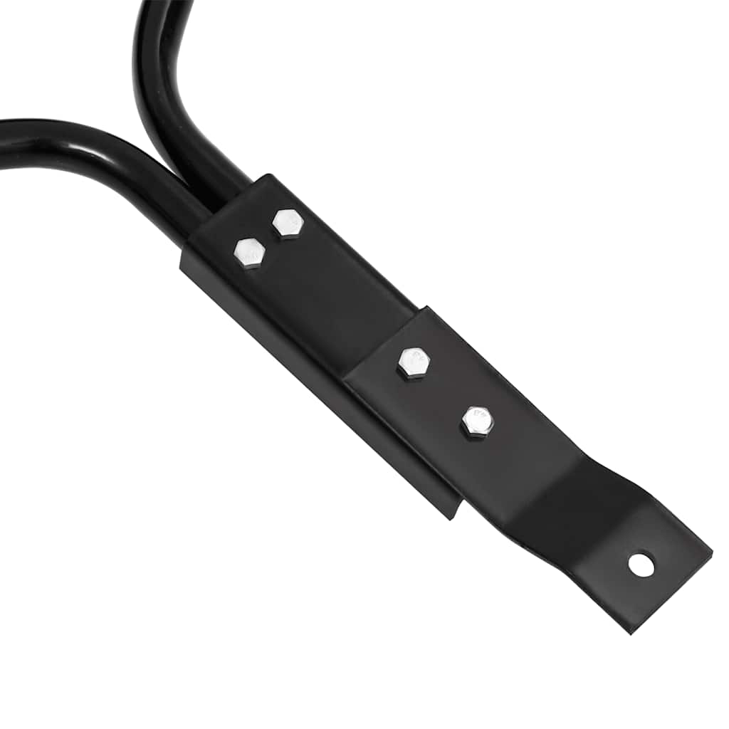 Rodillo para césped de jardín, empujable, negro, 63 l, hierro