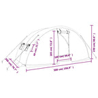 Invernadero con estructura de acero blanco 10 m² 5x2x2,3 m