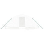 Invernadero con estructura de acero blanco 10 m² 5x2x2,3 m