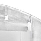 Invernadero con estructura de acero blanco 10 m² 5x2x2,3 m