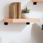 Estante de pared 2 uds madera ingeniería envejecida 100x15x20cm