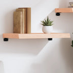 Estante de pared 2 uds madera ingeniería envejecida 100x15x20cm