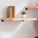 Estante de pared 2 uds madera ingeniería envejecida 100x15x20cm