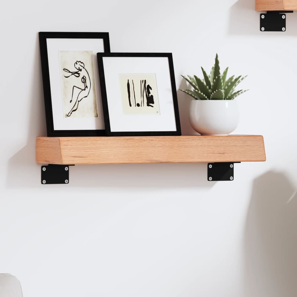 Estante de pared 2 uds madera ingeniería envejecida 100x15x20cm