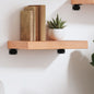 Estante pared madera roble tratada marrón claro 100x30x(2-4) cm