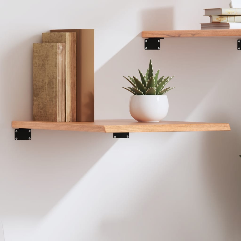 Estante de pared 2 uds madera ingeniería envejecida 100x15x20cm