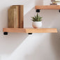 Estante pared madera roble tratada marrón claro 100x30x(2-4) cm