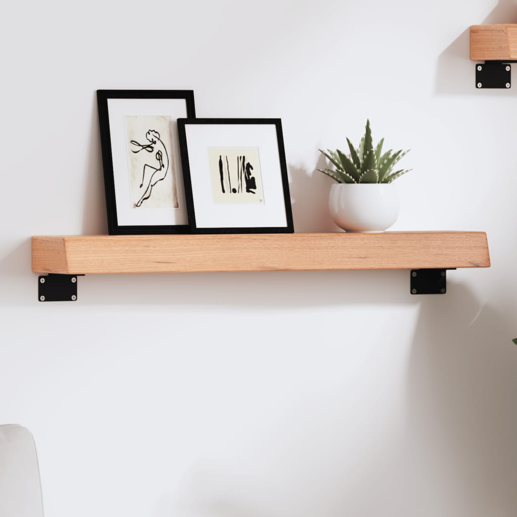 Estante de pared 2 uds madera ingeniería envejecida 100x15x20cm