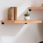 Estante pared madera roble tratada marrón claro 100x30x(2-4) cm