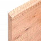 Estante pared madera roble tratada marrón claro 100x30x(2-4) cm