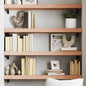 Estante pared madera roble tratada marrón claro 100x30x(2-4) cm