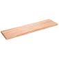 Estante pared madera roble tratada marrón claro 100x30x(2-4) cm