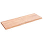 Estante pared madera roble tratada marrón claro 100x30x(2-4) cm