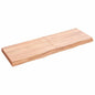 Estante pared madera roble tratada marrón claro 100x30x(2-4) cm
