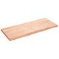 Estante pared madera roble tratada marrón claro 100x30x(2-4) cm