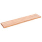 Estante pared madera roble tratada marrón claro 100x30x(2-4) cm