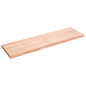 Estante pared madera roble tratada marrón claro 100x30x(2-4) cm
