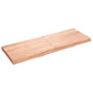 Estante pared madera roble tratada marrón claro 100x30x(2-4) cm