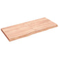Estante pared madera roble tratada marrón claro 100x30x(2-4) cm