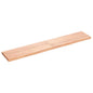 Estante pared madera roble tratada marrón claro 100x30x(2-4) cm
