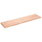 Estante pared madera roble tratada marrón claro 100x30x(2-4) cm