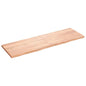 Estante pared madera roble tratada marrón claro 100x30x(2-4) cm