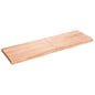 Estante pared madera roble tratada marrón claro 100x30x(2-4) cm