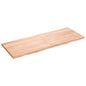 Estante pared madera roble tratada marrón claro 100x30x(2-4) cm