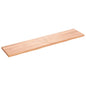 Estante pared madera roble tratada marrón claro 100x30x(2-4) cm