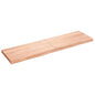 Estante pared madera roble tratada marrón claro 100x30x(2-4) cm