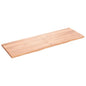 Estante pared madera roble tratada marrón claro 100x30x(2-4) cm