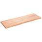 Estante pared madera roble tratada marrón claro 100x30x(2-4) cm