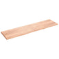 Estante pared madera roble tratada marrón claro 100x30x(2-4) cm