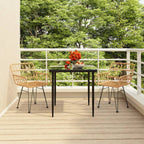 Juego de comedor de jardín 3 piezas