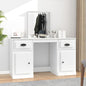White dressing table with mirror 130x50x132.5 cm