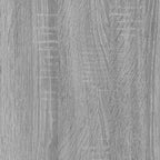 Aparador alto de madera contrachapada gris Sonoma