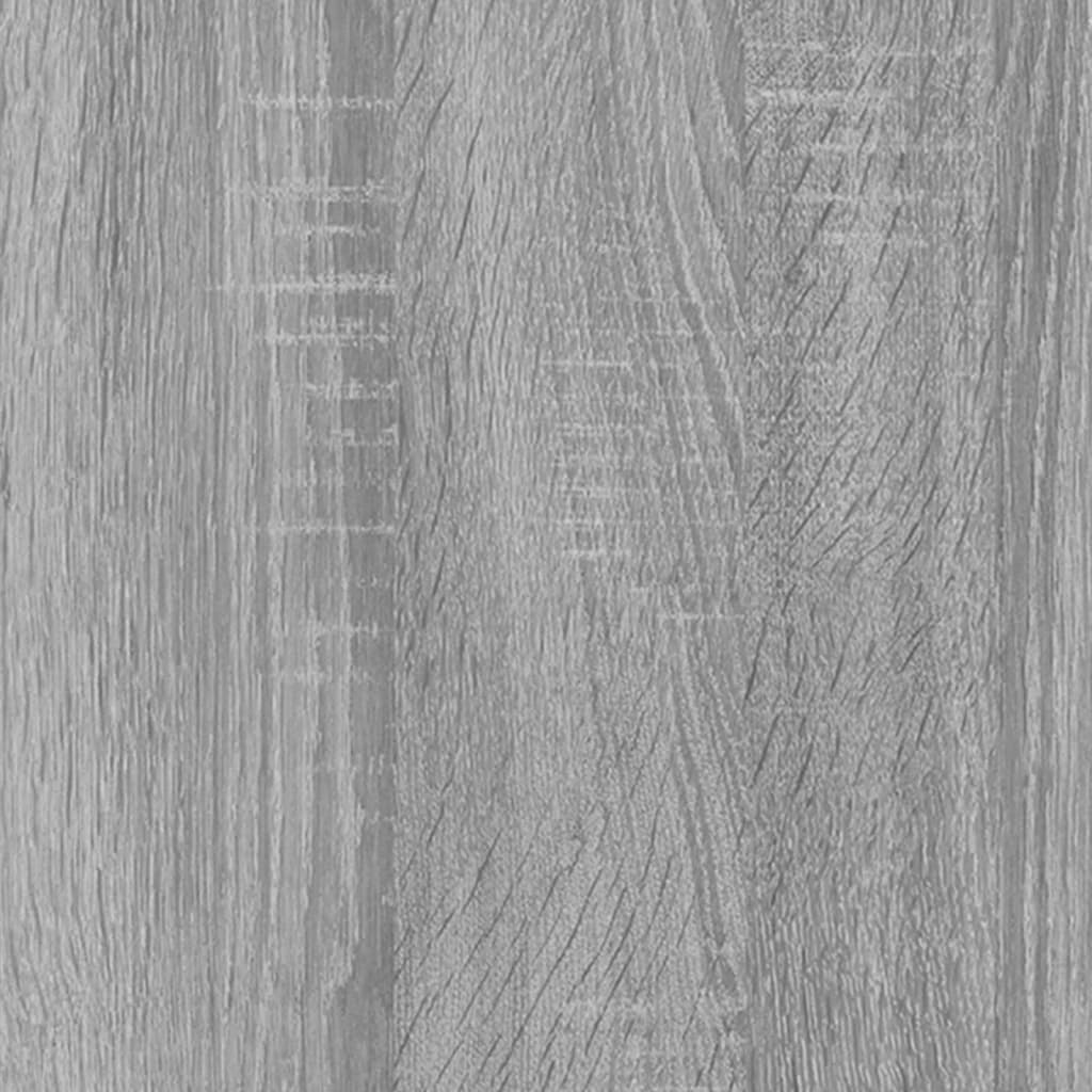 Aparador alto de madera contrachapada gris Sonoma