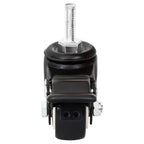 Ruedas para macetero 4 uds hierro negro 8x3,5x8 cm