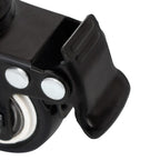 Ruedas para macetero 4 uds hierro negro 8x3,5x8 cm