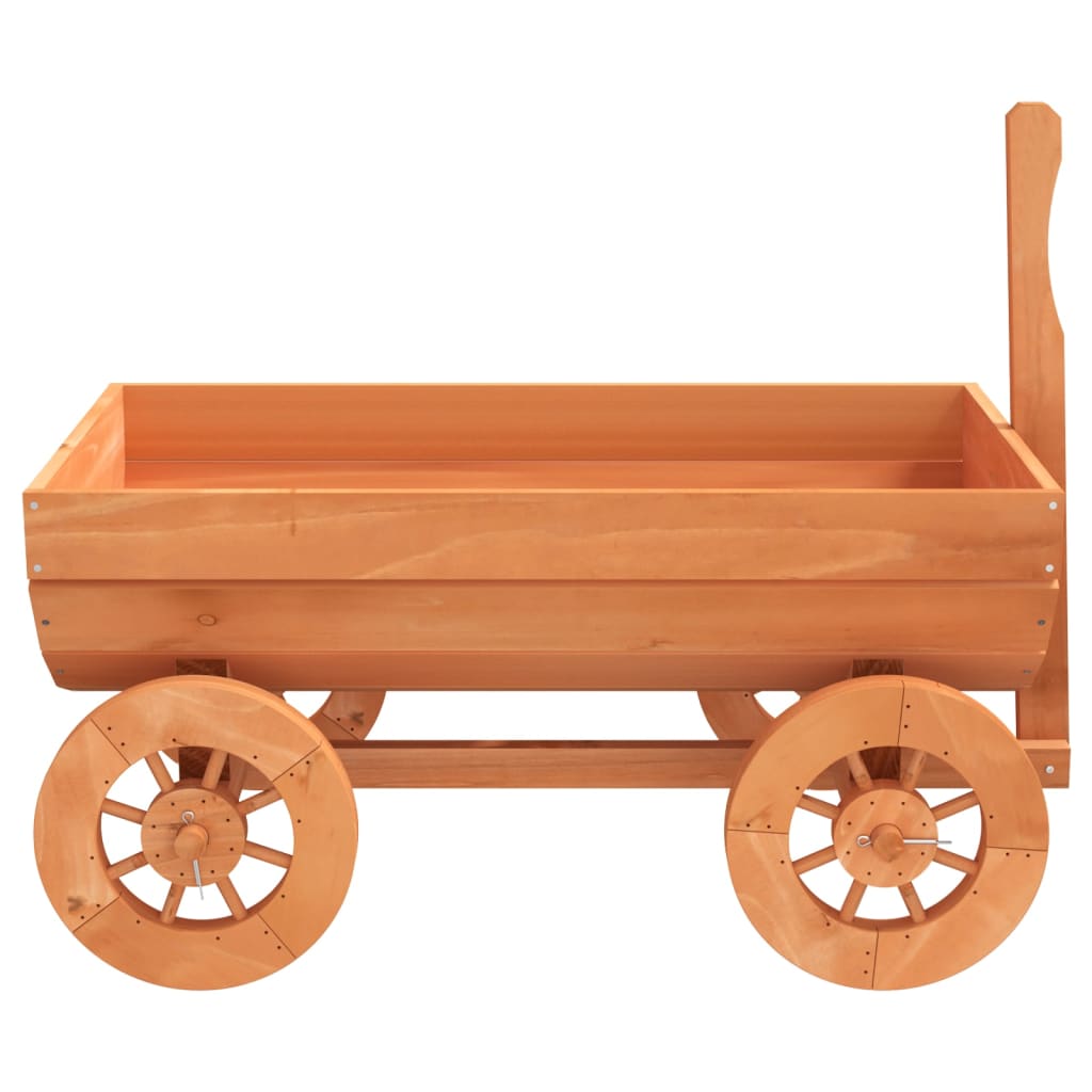 Carreta decorativa madera maciza de abeto 70x43x54 cm