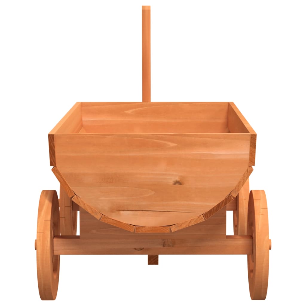 Carreta decorativa madera maciza de abeto 70x43x54 cm