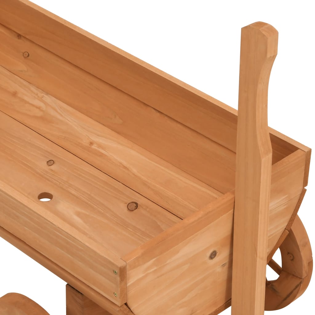 Carreta decorativa madera maciza de abeto 70x43x54 cm