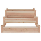 Jardinera arriate madera maciza abeto 120x120x56 cm