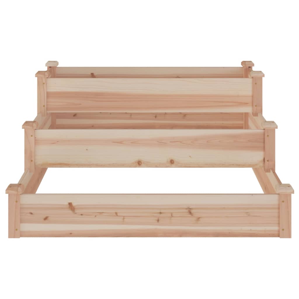 Jardinera arriate madera maciza abeto 120x120x56 cm