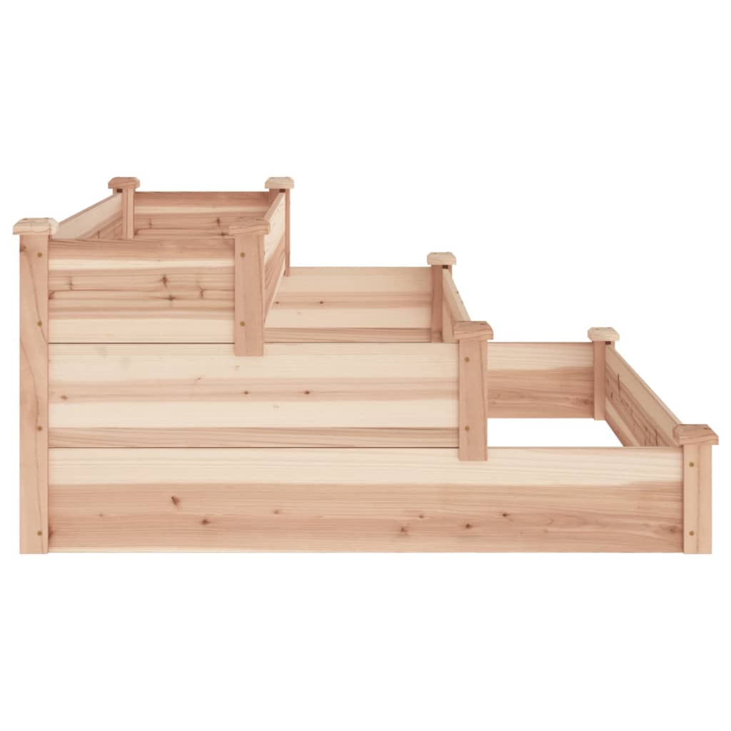 Jardinera arriate madera maciza abeto 120x120x56 cm