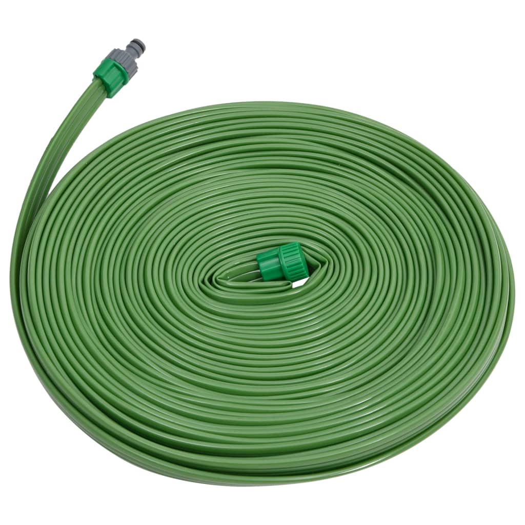 Green PVC 3-tube irrigation hose 15 m