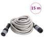 Manguera jardín pulverizador acero inoxidable plata 14mm 22,5 m