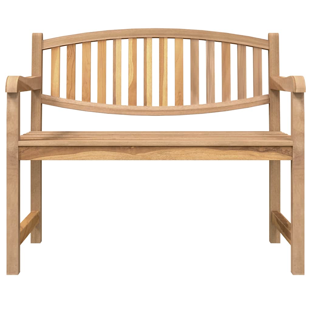 Banco de jardín madera maciza de teca 114x59x87 cm
