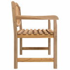 Banco de jardín madera maciza de teca 114x59x87 cm